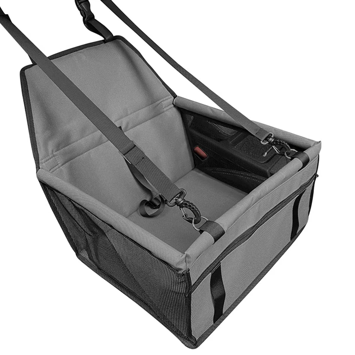Dog car seat cover foldable hammock pet harness cat bag basket stable and foldable travel pet dog and cat safety car seat